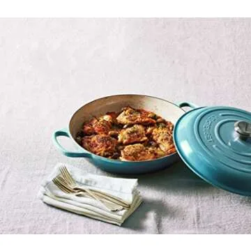 Le Creuset 5 qt Enameled Cast Iron Braiser for Stylish Cooking