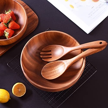 Non-Toxic Wooden Kitchen Utensil Set Heat-Resistant Teak