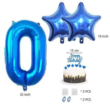 Daimay 27th Birthday Decorations Set with Balloons