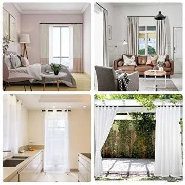 1 Inch Curtain Rods for Windows, 16 to 28 Inch Black Rustic Curtain Rod Set, Modern Design Drapery Rods with Brackets Room Divider Rods, Industrial Window Rods For Indoor and Outdoor