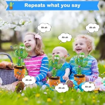 Ayeboovi Talking Cactus Baby Toy for Kids Developmental Fun