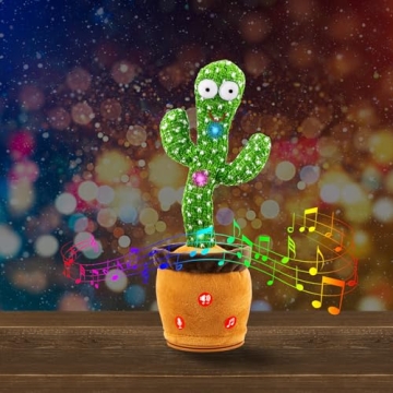 Ayeboovi Talking Cactus Baby Toy for Kids Developmental Fun