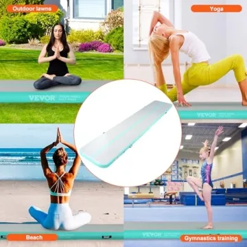 Durable Happybuy Inflatable Gymnastics Track Mat