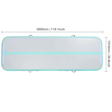 Durable Happybuy Inflatable Gymnastics Track Mat