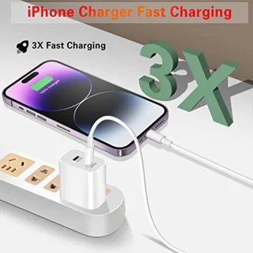 Fast Charging iPhone 16 15 Charger with 20W Block
