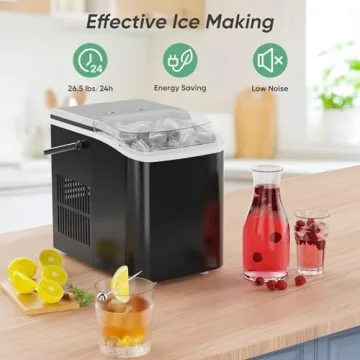 DUMOS Countertop Ice Maker - Quick & Portable
