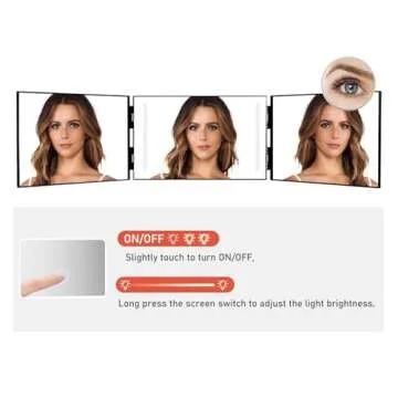 Essbhach 3 Way Mirror for Hair Cutting and Makeup