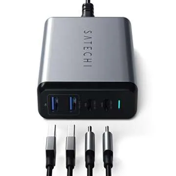 Satechi 75W Dual Type-C PD Travel Charger with USB Ports