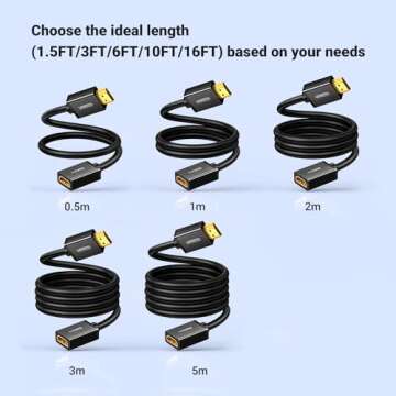 UGREEN HDMI Extension Cable 4K HDMI Extender 6FT Male to Female Adapter Cord Compatible with Roku TV Stick PS5 PS4 Xbox Laptop PC Nintendo Switch Blu Ray Player Google Chromecast Wii U HDTV