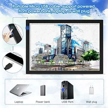 A3 LED Tracing Light Pad - Ideal for Artists & Crafters