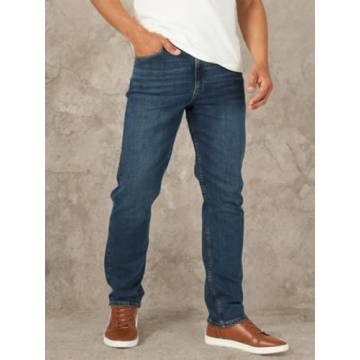 Comfort Flex Waist Relaxed Fit Jeans For Everyday Wear