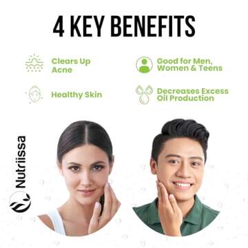 ACNEtane - All Natural Vitamin Supplement for Treating Acne, 90 Veggie Softgels (Treats Hormonal, Puberty, & Cystic Acne Internally)