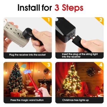 Magic Light Wand for Christmas String Lights and Decor