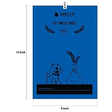 GORILLA SUPPLY 1000 Dog Poop Waste Bags with Dispenser