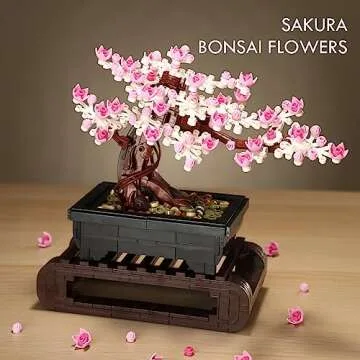 Cherry Blossom Tree Building Set - 3 in 1 DIY Plant Art
