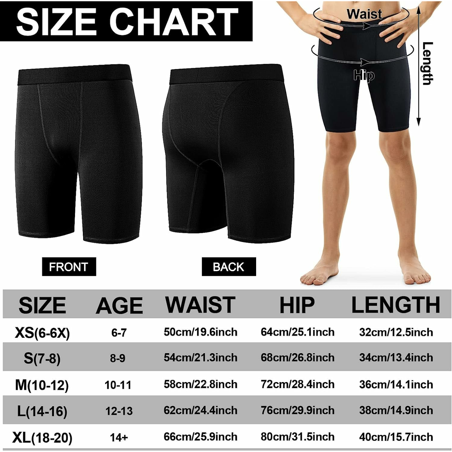 Boys Compression Shorts - Hoolerry Athletic Underwear