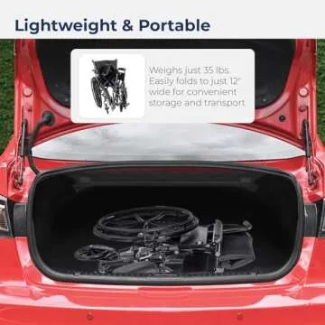 Lightweight Folding Wheelchair for Easy Transportation