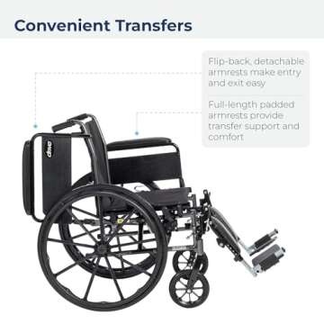 Lightweight Folding Wheelchair for Easy Transportation
