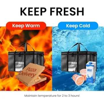 3XL Insulated Food Carrier for Grocery & Delivery