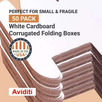 AVIDITI 50-Pack Small Shipping Boxes - Perfect for Moving