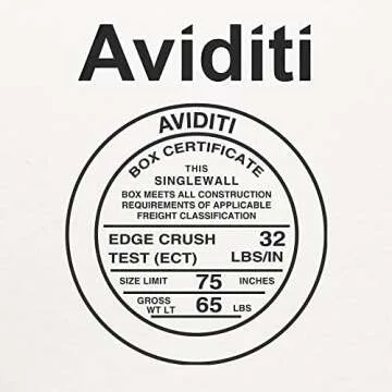 AVIDITI 50-Pack Small Shipping Boxes - Perfect for Moving