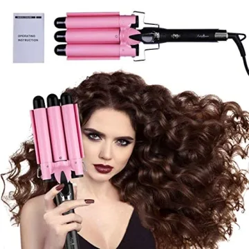 3 Barrel Hair Curling Iron Fast Heating for Stunning Waves
