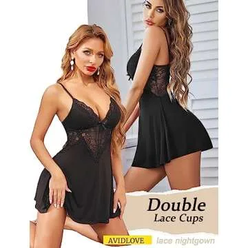 Avidlove Women's Sexy Nightgown Chemise Sleepwear