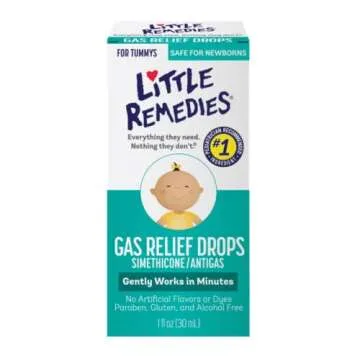 Little Remedies Gas Relief Drops, Natural Berry Flavor, Safe for Newborns 1.0 Fl Oz (Pack of 3)