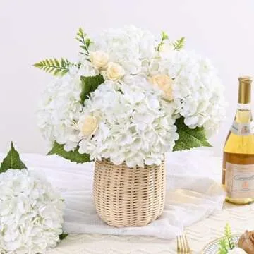 Lifelike 3 Pcs Real Touch Hydrangea Flowers for Every Occasion