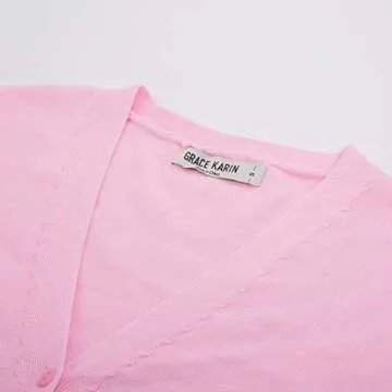 Trendy Women Long Sleeve Button Down V Neck Cardigan