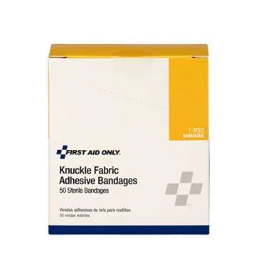 First Aid Only Knuckle Bandages 50 Count Heavy Adhesive