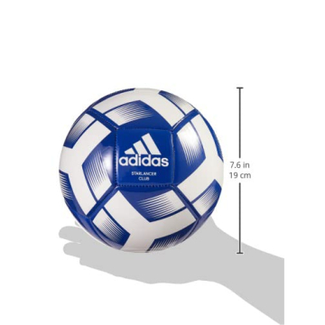 Adidas Starlancer Club Soccer Ball Durable Vibrant Team Royal Blue