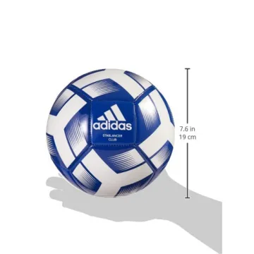 Adidas Starlancer Club Soccer Ball Durable Vibrant Team Royal Blue