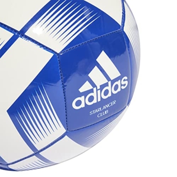 Adidas Starlancer Club Soccer Ball Durable Vibrant Team Royal Blue
