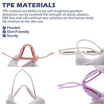 Hycredi Flexible Bendable Flower Baby Polarized Sunglasses with Strap Cute Shades for Newborn Infant Boys Girls Age 0-24 Months-White/Purple Red Mirror+Blue/Orange Red Mirror