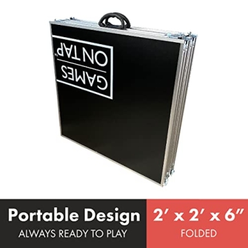 Games On Tap Beer Pong Table Portable & Adjustable