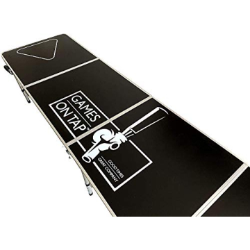 Games On Tap Beer Pong Table Portable & Adjustable