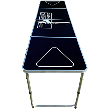 Games On Tap Beer Pong Table Portable & Adjustable