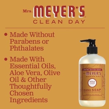 Mrs. Meyer’s Clean Day Hand Soap with Essential Oils Apple Cider