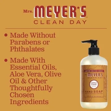 Mrs. Meyer’s Clean Day Hand Soap with Essential Oils Apple Cider