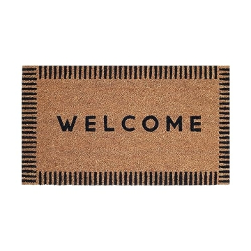 Folkulture Welcome Matt Outdoor, 16" x 28" Front Door Mat Outside Entrance, Outdoor Mats for Front D...
