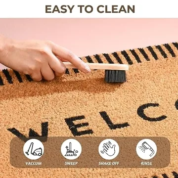 Eco-Friendly Folkulture Welcome Mat for Outdoor Use