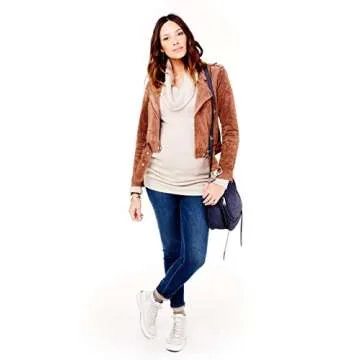 Ingrid & Isabel Women's Maternity Skinny Denim Jegging with Side Inset Panel, True Blue, 28