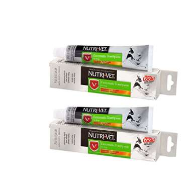 Enzymatic Toothpaste for Dogs Tartar Plaque Control Chicken Flavor Pack of 2