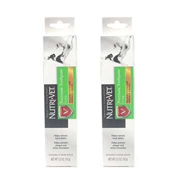 Enzymatic Toothpaste for Dogs Tartar Plaque Control Chicken Flavor Pack of 2