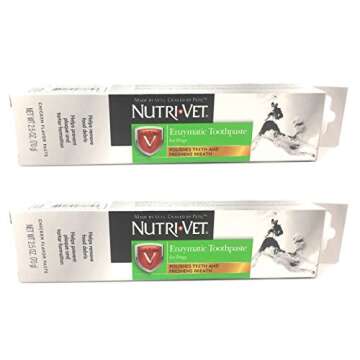 Enzymatic Toothpaste for Dogs Tartar Plaque Control Chicken Flavor Pack of 2