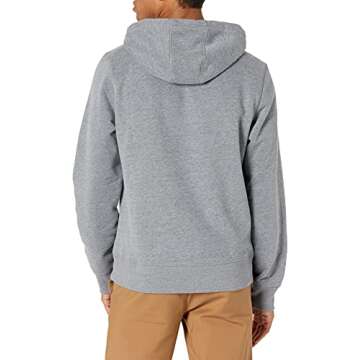 Amazon Essentials Men's Sweatshirt Hoodie, Grey Heather, Medium, Big & Tall Options Available