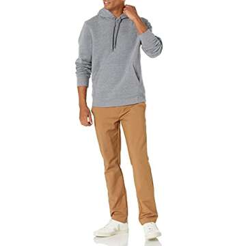 Amazon Essentials Men's Sweatshirt Hoodie, Grey Heather, Medium, Big & Tall Options Available
