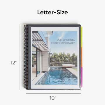 Smead Project Organizer, 24 Pockets, Grey with Assorted Bright Tabs, Tear Resistant Poly, 1/3-Cut Tabs, Letter Size (89206)