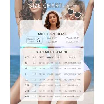 ZINPRETTY Women High Waisted Bikini Sets Color Block Swimsuits 2 Piece Bathing Suits Tummy Control Sporty Teens